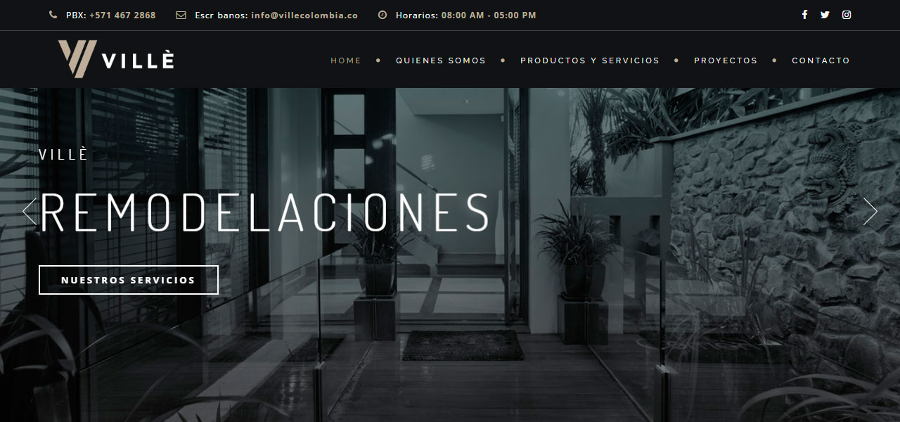 Portal web, Ville Colombia en Conceptod