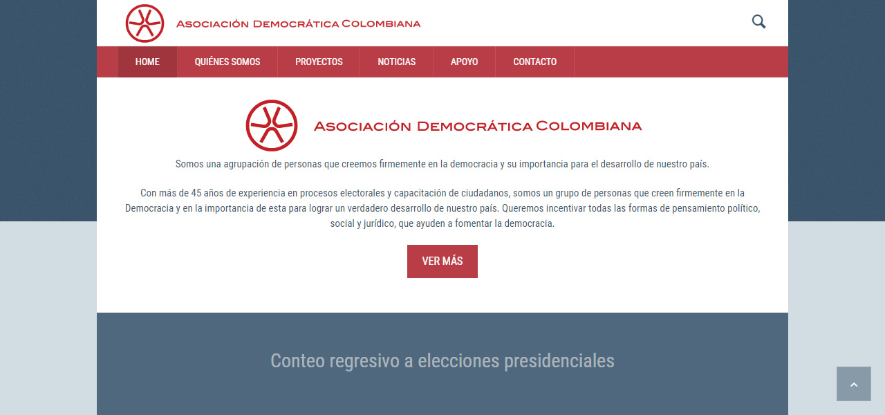 Portal web, Asociación Democrática Colombiana en Conceptod (imagen #1127)