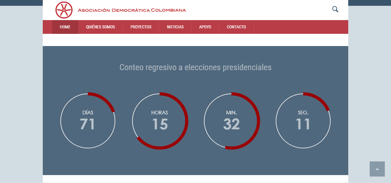 Portal web, Asociación Democrática Colombiana en Conceptod (imagen #1128)